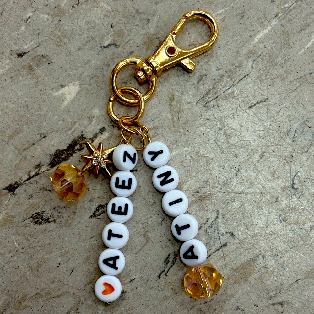 Ateez beaded Keychain